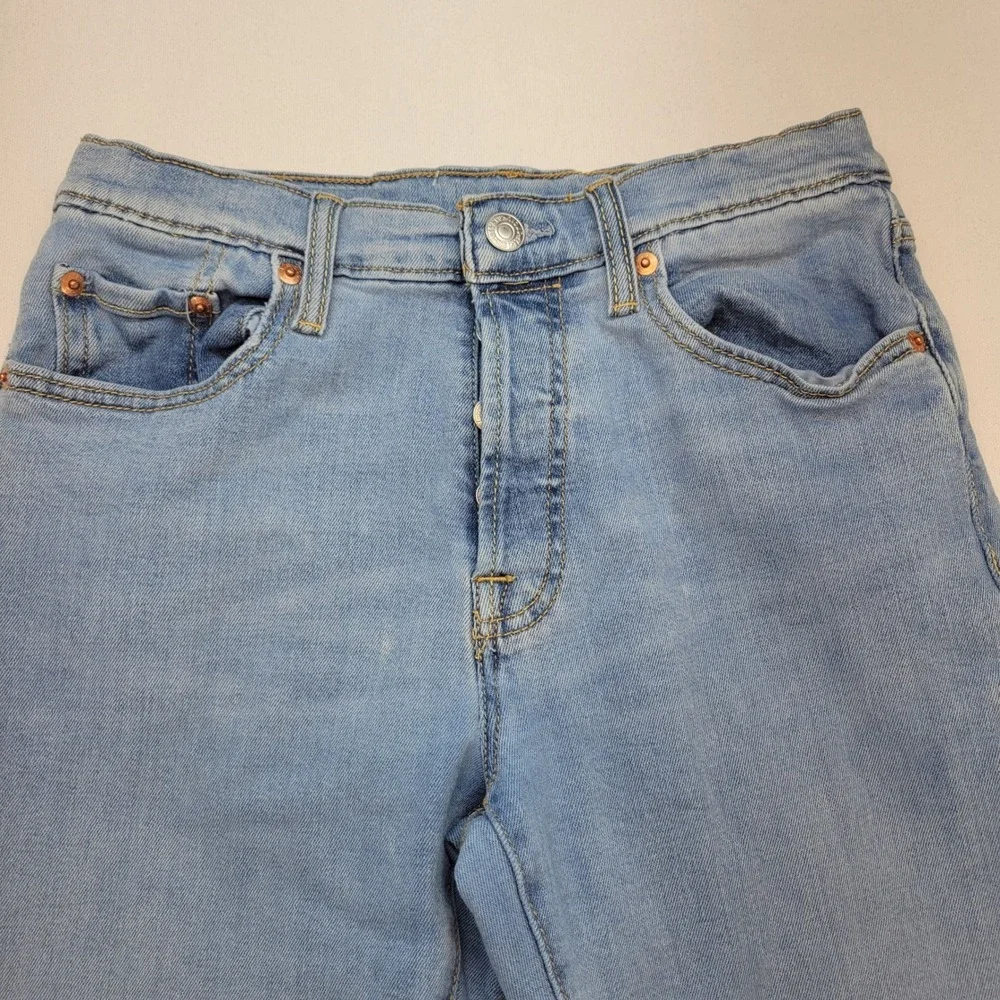 Levi's 501 Jeans Kids 14 Reg 27x29 Blue Straight Leg Button Fly Denim